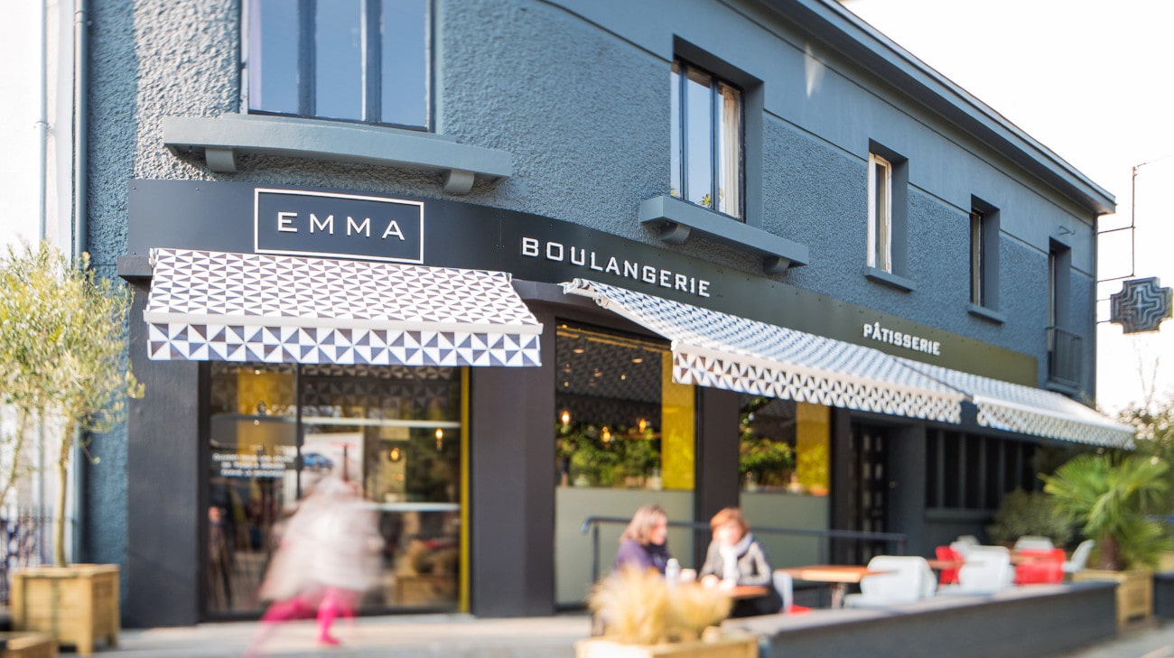 Store Banne Antibes - Boulangerie Emma à Nantes (44) par Espacio